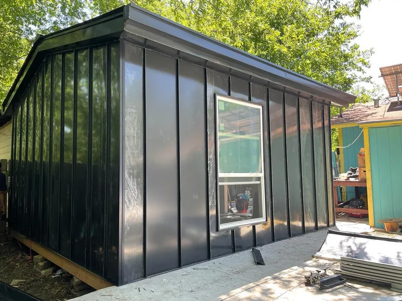 Black standing seam metal wall panels for Metal Roof Installation in Lanham